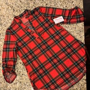 Casual plaid top